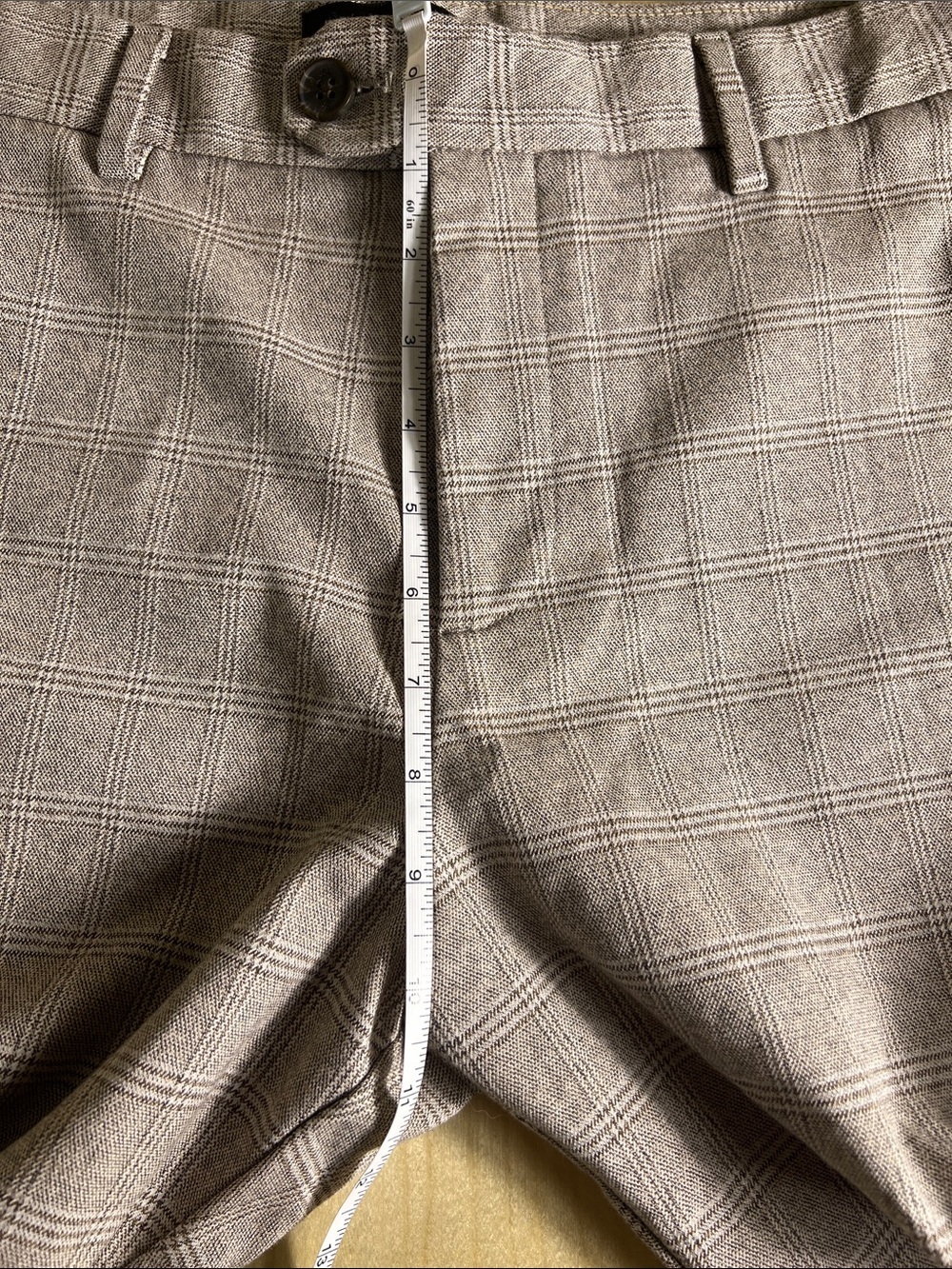 Banana Republic brown Plaid Dress Pants size 32x30 - Picture 7 of 12